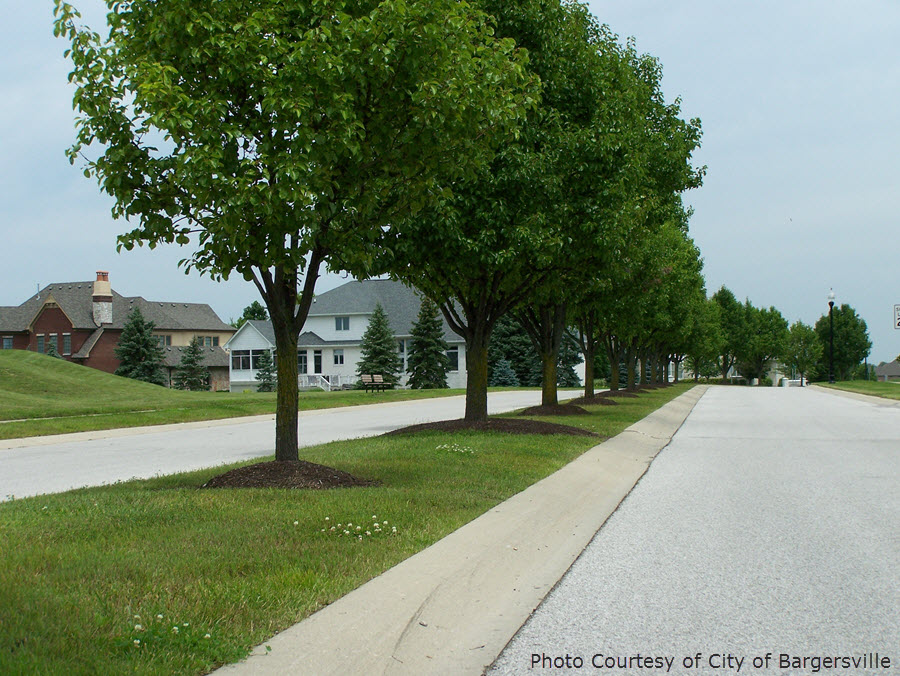 Entrance to Hickory Stick, off Whiteland Road in Bargersville Indiana