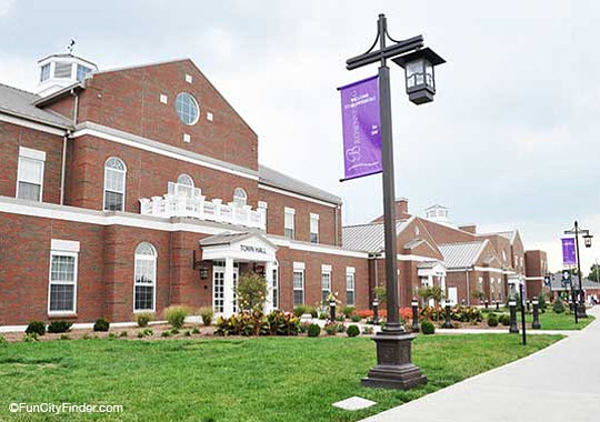 Brownsburg Town Hall in downtown Brownsburg