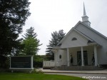 First Church of Christ Scientists sign and building in Carmel, Indiana