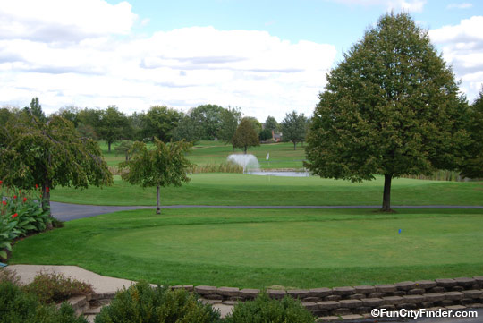 Photograph of the Hillview Country Club golf course in Franklin, Indiana