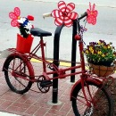 Red bike from the Riley Festival organization