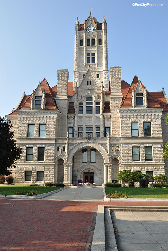 County Courthouse exterior in Greenfield, Indiana