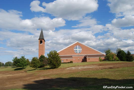 Photograph of the Saint Claire Catholic Church in Greenwood, Indiana