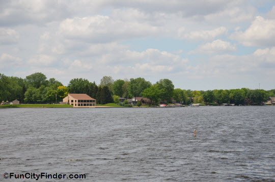 A club house on Morse Lake