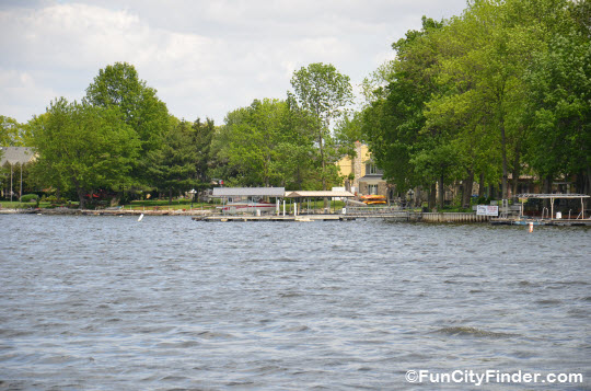 Boat docks on Morse Lake