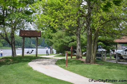 Path running through the nearby Morse Lake park