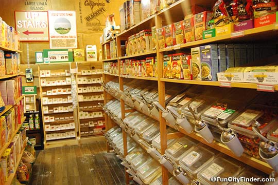 Photo of the Good Earth store grain selection in Indianapolis, Indiana