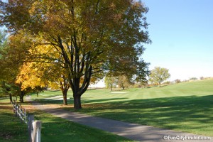 Fall day at Fort Golf Course in Lawrence, Indiana