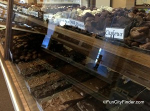 Chocolate case at Donaldson's