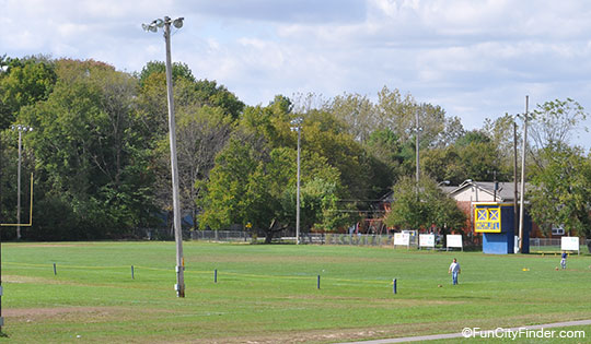 Photo of a sports field near the Mooresville High School in Mooresville, Indiana