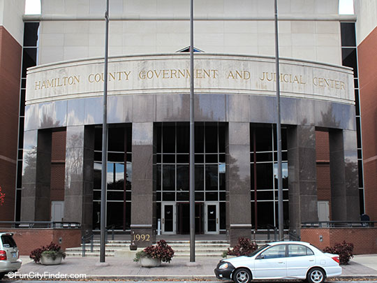 Nobesville Hamilton County Judicial Center in downtown Noblesville, Indiana